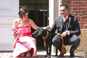 Unser Hund ist bei unserer Hochzeit dabei!